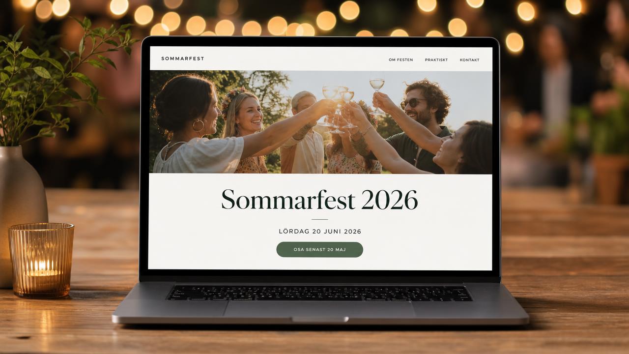 Offentlig eventside for festen: når den er verdt bryet – og hvordan du lager en